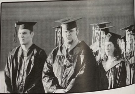 An outside graduation at MHS in 2002. 
