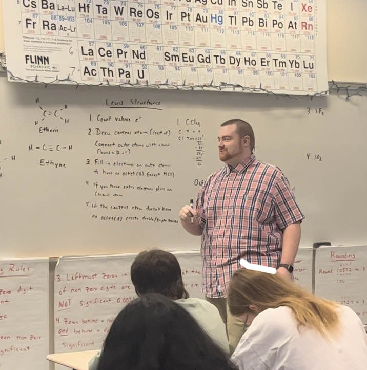 Mr. Bixler teaching PC Now Chemistry. 
