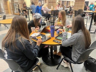 Students currently enjoy free lunch.