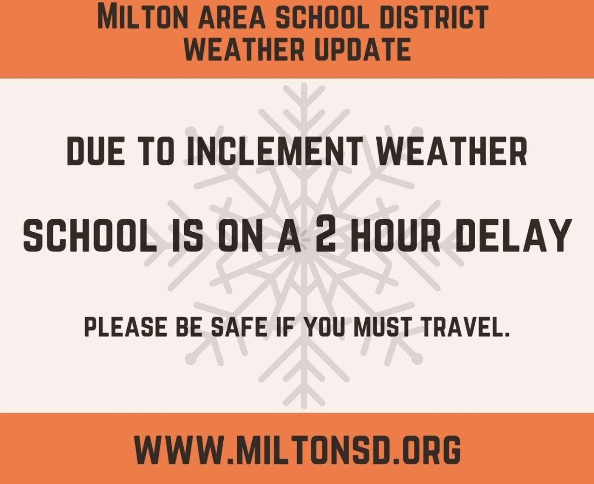 an example of the school being closed due to inclement weather
